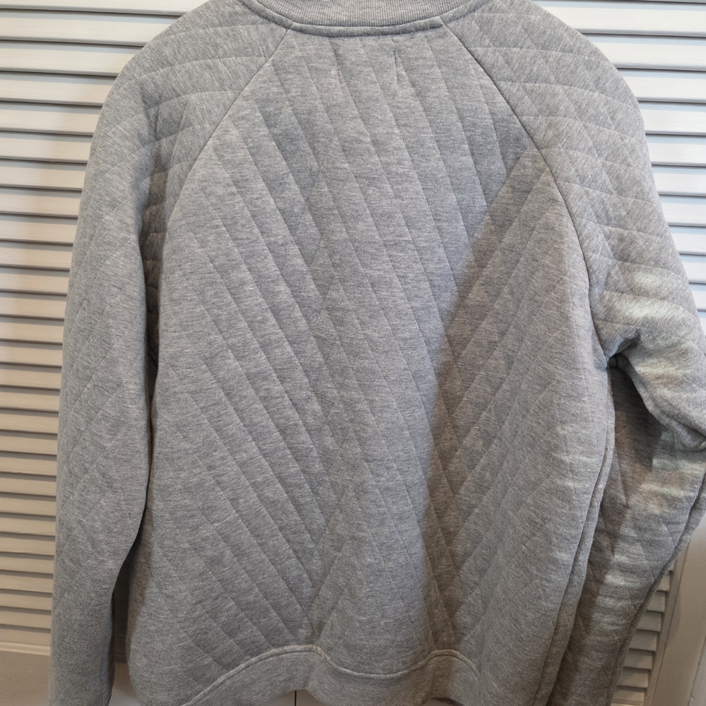 Sovereign Code Los Angeles, Gray Quilted Button-Up Jacket, Large - Picture 4 of 8